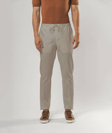 Pantalone in cotone seersucker Charleston