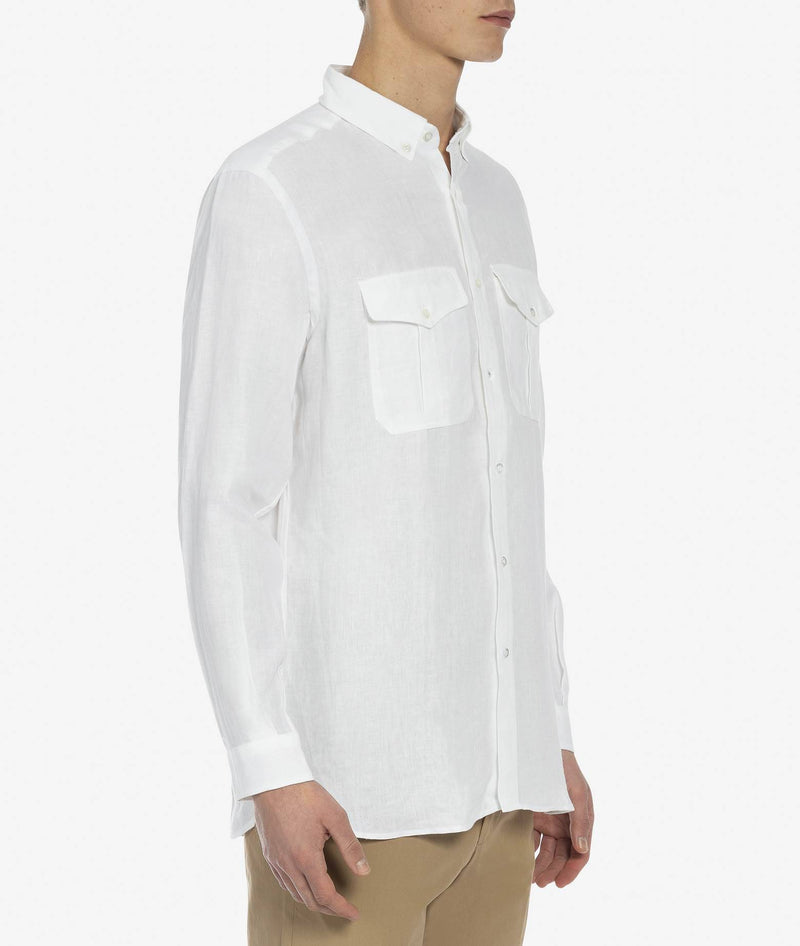 Camicia militare in lino Bloomsbury