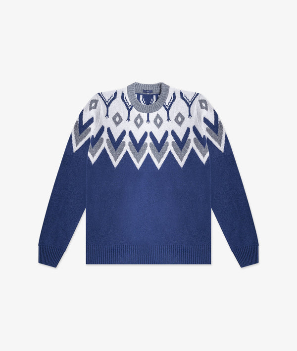 Maglione girocollo in cashmere Shetland