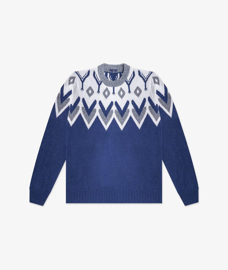 Maglione girocollo in cashmere Shetland