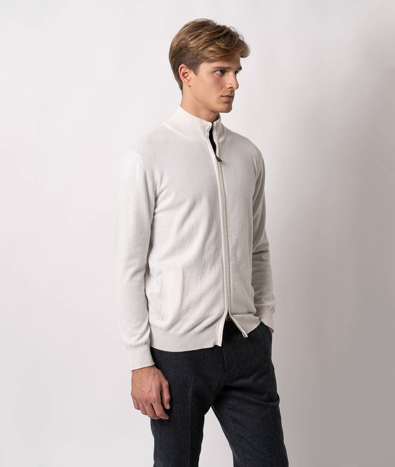 Cardigan full zip in cashmere Helsinki