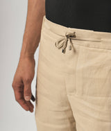 Bermuda in lino Avana