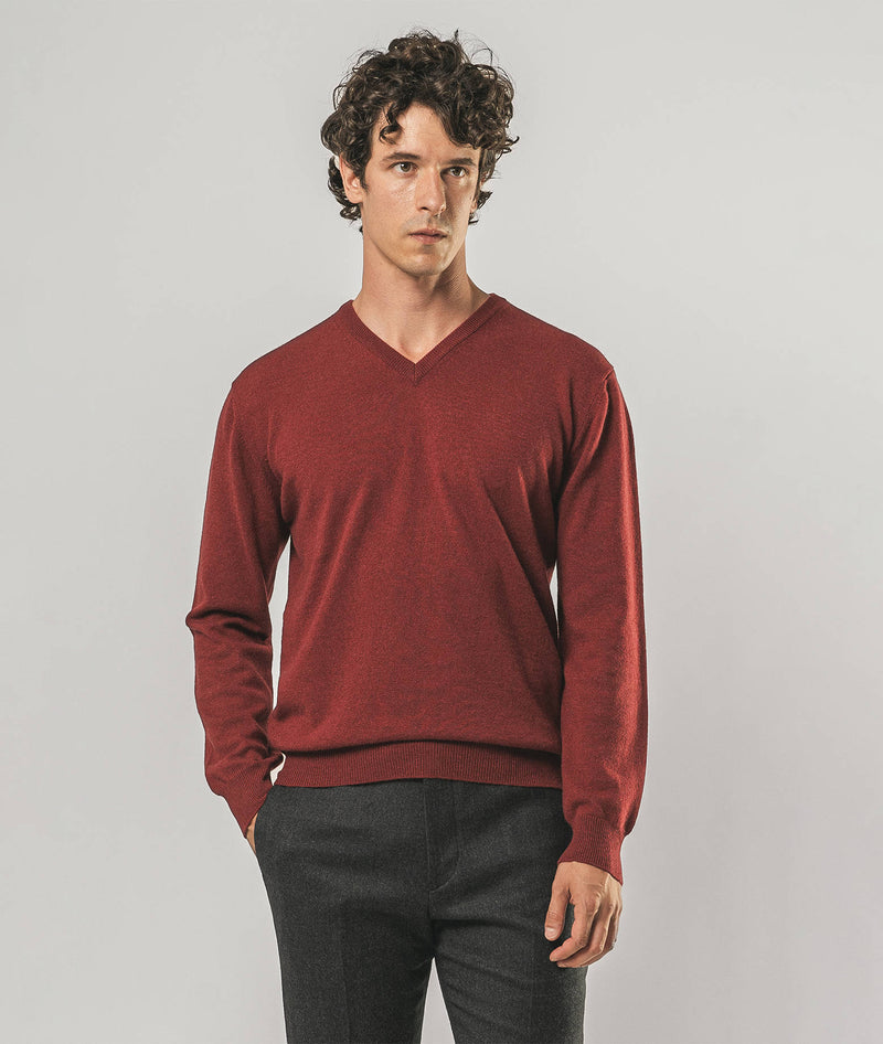 Maglione scollo a V in cashmere Stoccolma