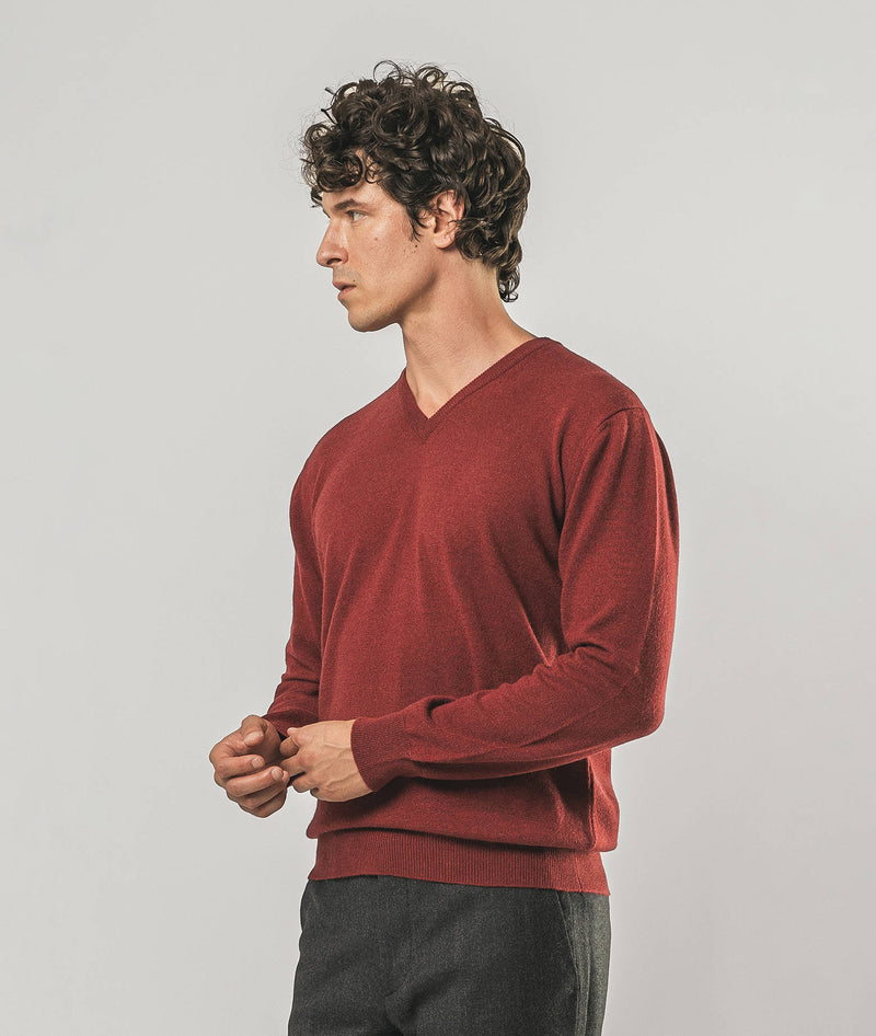 Maglione scollo a V in cashmere Stoccolma