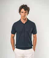 Polo in lino e cotone Saint Tropez