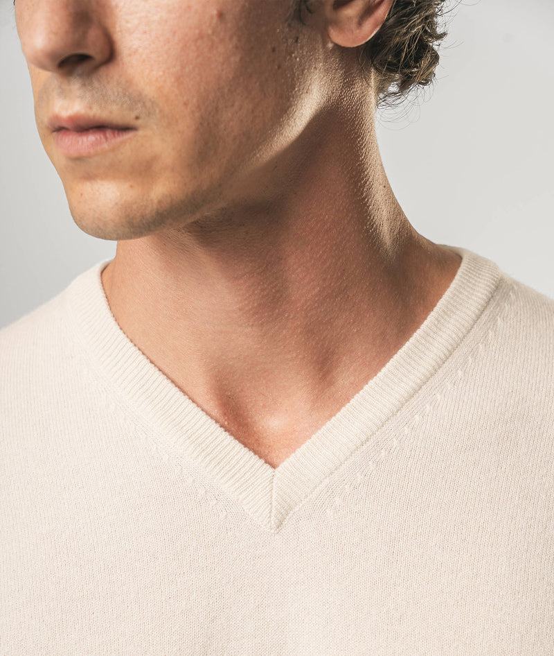 Maglione scollo a V in cashmere Stoccolma