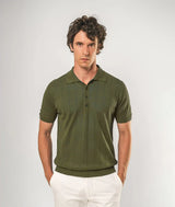 Polo in lino e cotone Saint Tropez
