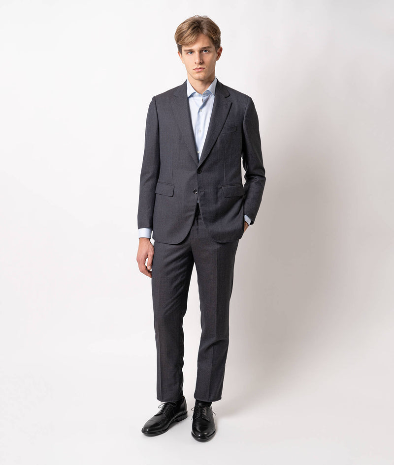 Abito monopetto in lana e cashmere Tokyo