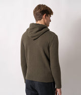 Felpa con zip in cashmere Bruges