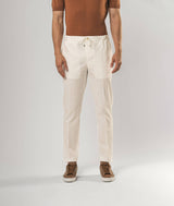 Pantalone in cotone seersucker Charleston