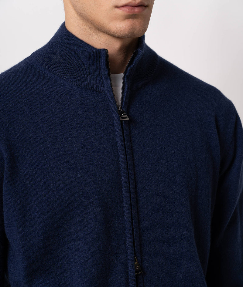 Cardigan full zip in cashmere Helsinki