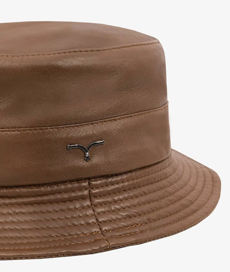 Cappello pescatore in pelle