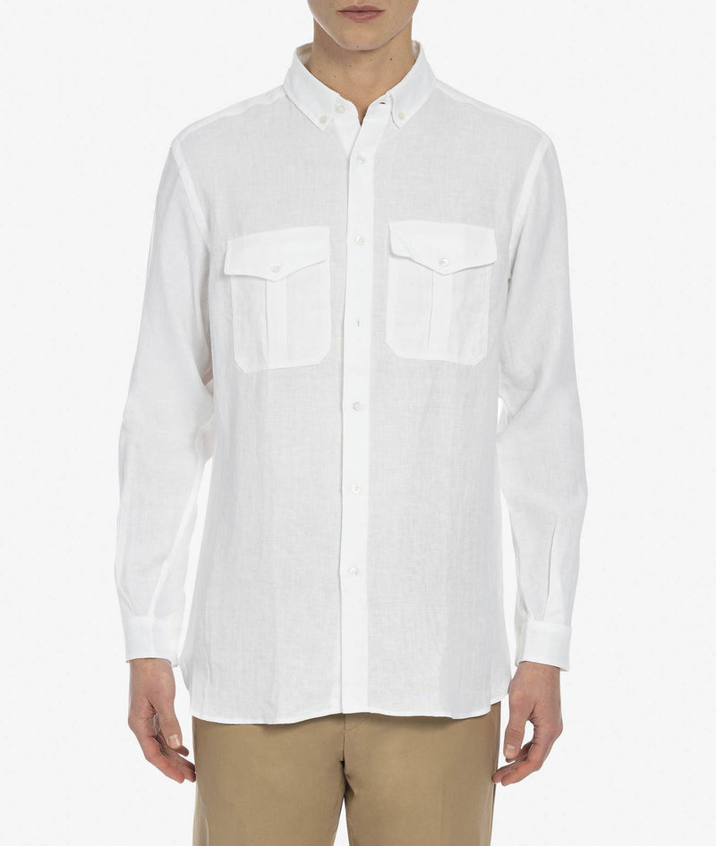 Camicia militare in lino Bloomsbury