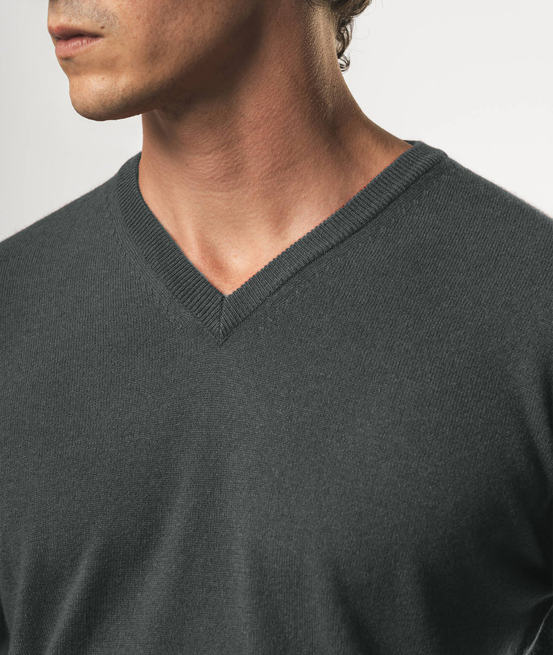 Maglione scollo a V in cashmere Stoccolma