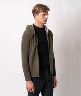 Felpa con zip in cashmere Bruges