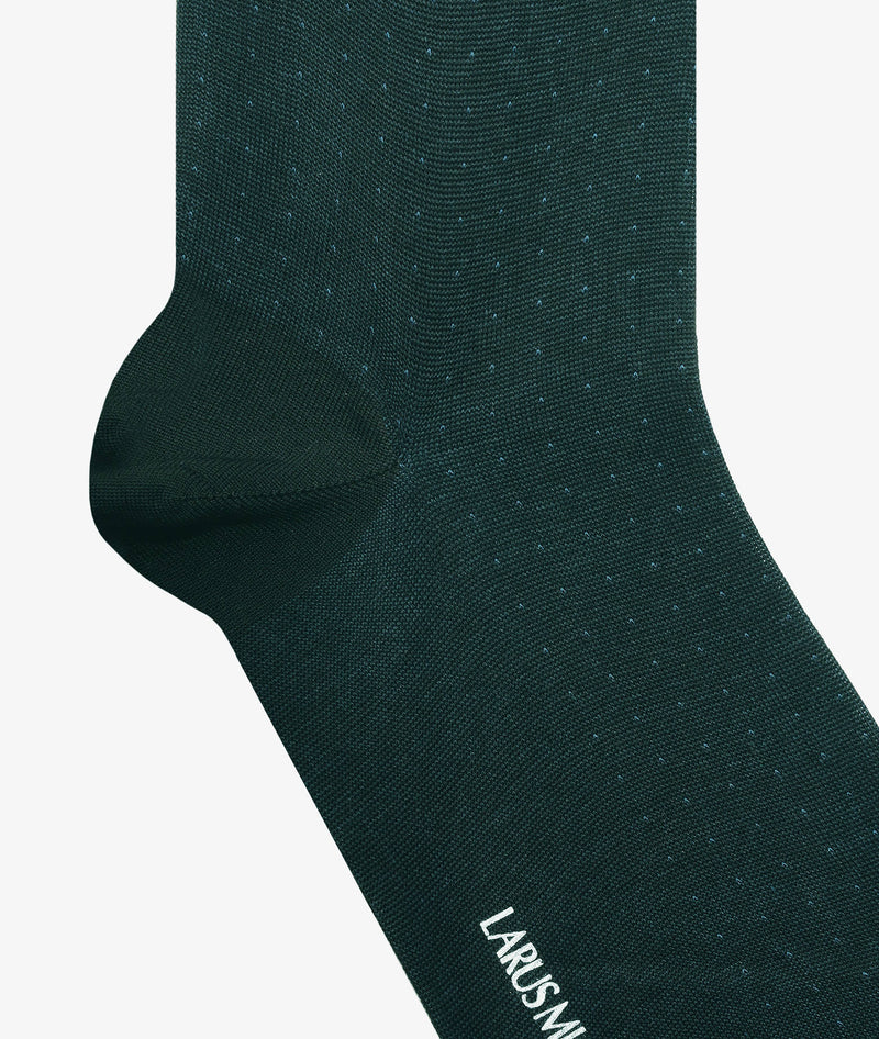 Calza micro fantasia in cotone
