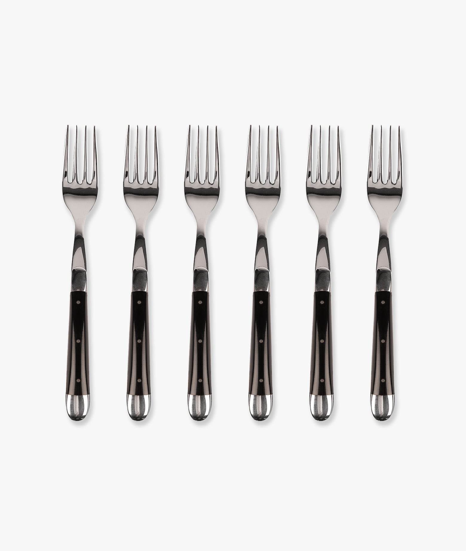 GRÄWE Set 12 Forchette Da Tavola: Manico Effetto Madreperla E Rivetti In Acciaio Inox - 4