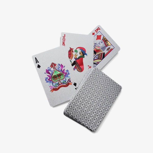 Set di carte da gioco da 2 pezzi Opera in argento Set di carte da gioco da 2 pezzi Opera in argento