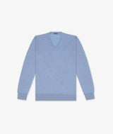 Maglione scollo a V in cashmere e seta Alaska