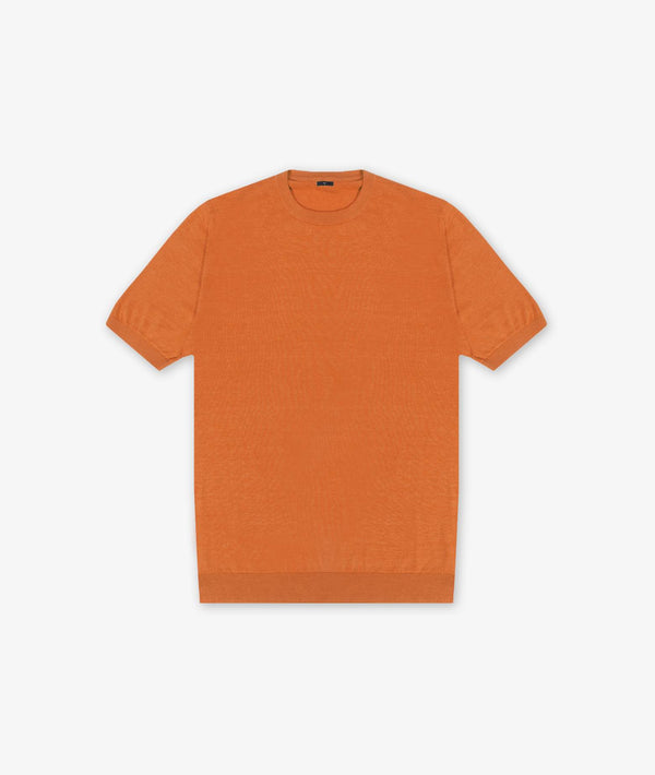 T-shirt in seta e cotone Capri