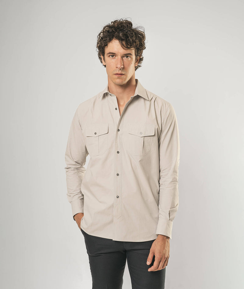 Camicia militare in cotone