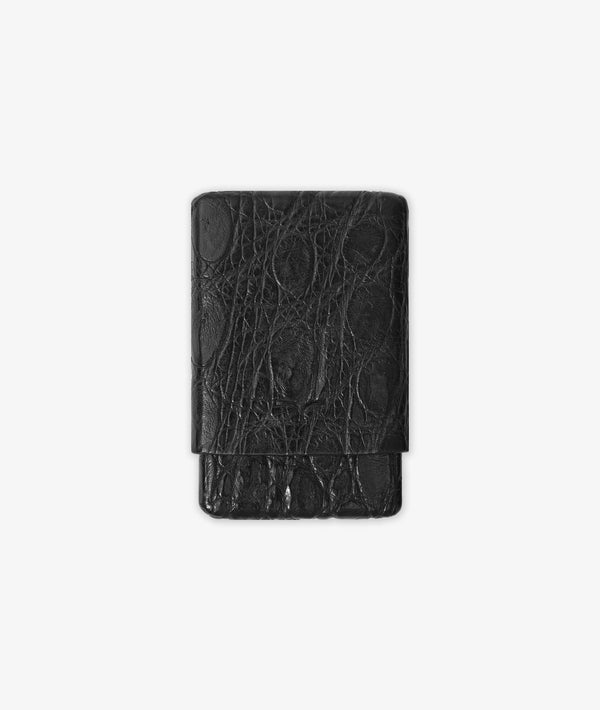 Porta biglietti da visita/carte di credito in caimano