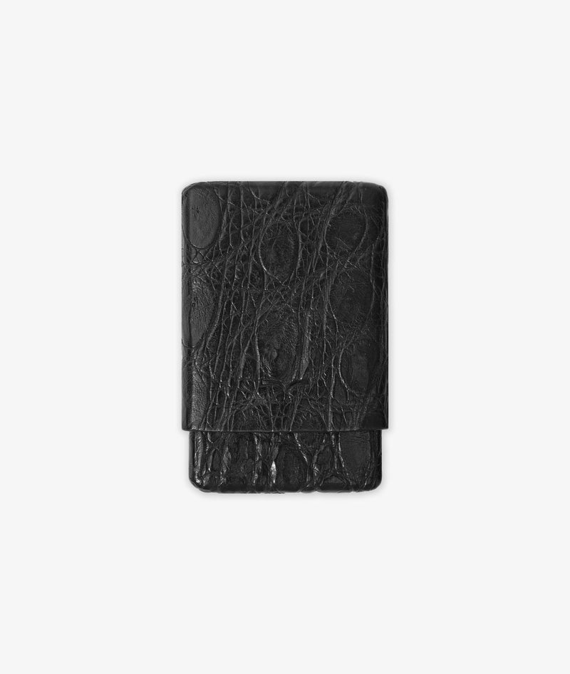 Porta biglietti da visita/carte di credito in caimano