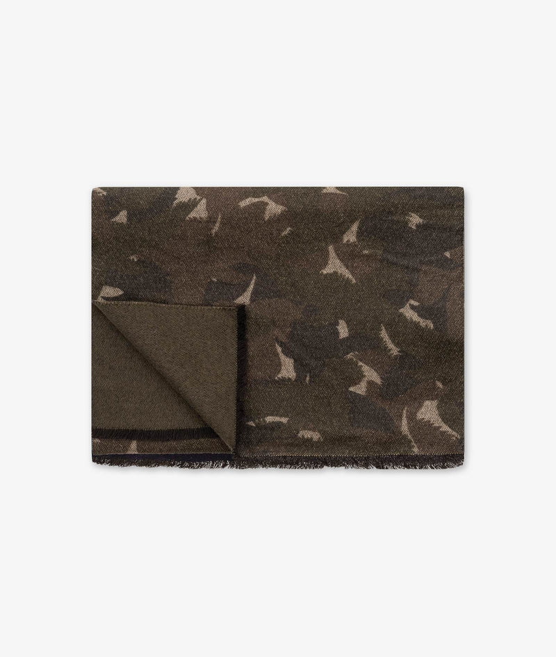 Sciarpa in cashmere e seta Camouflage