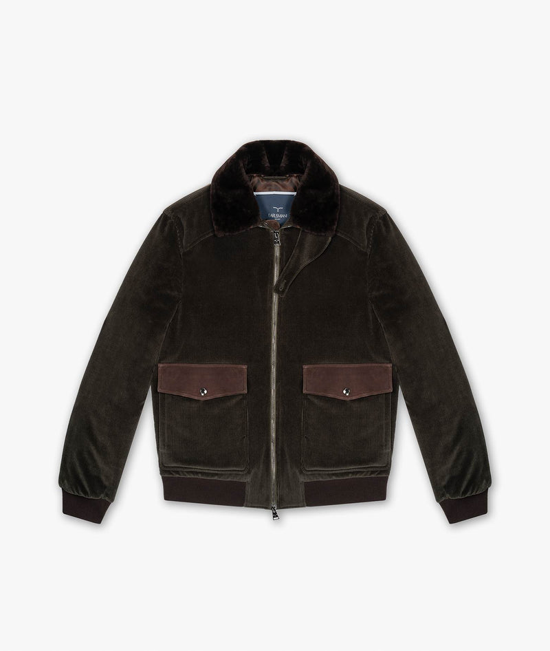 Bomber in cashmere e cotone Makalu