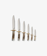 Set di sei miniature di coltelli